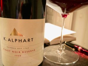 Pinot Noir Reserve 2008 Weingut Karl Alphart Klaus Egles Wein der Woche Wirtshausführer