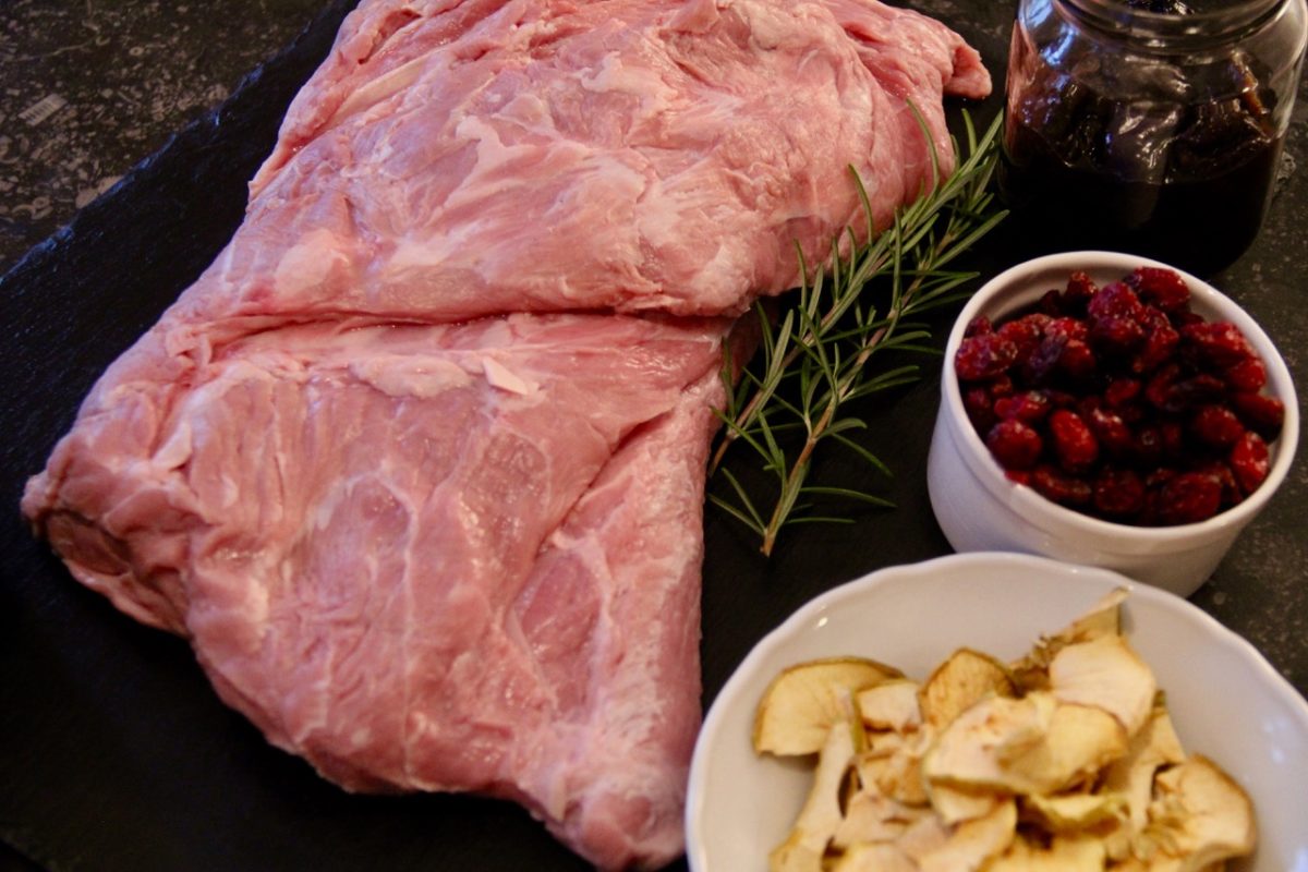 Festtagsbraten mit Klaus Egle: Kalbshals mit Cranberries, Apfel ...