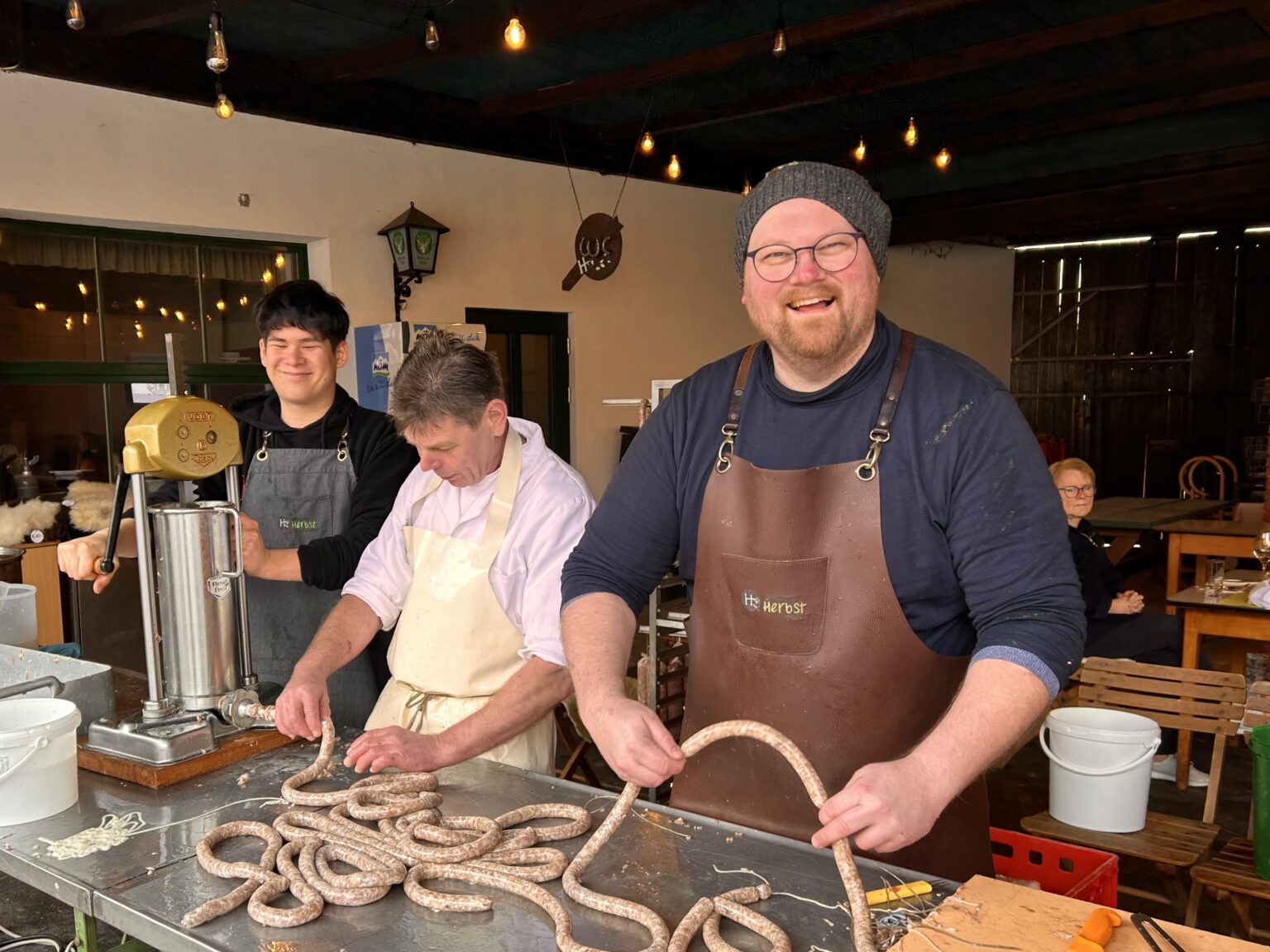 Matthias Herbst in Hanfthal Der mit der Sau tanzt Wirtshausführer