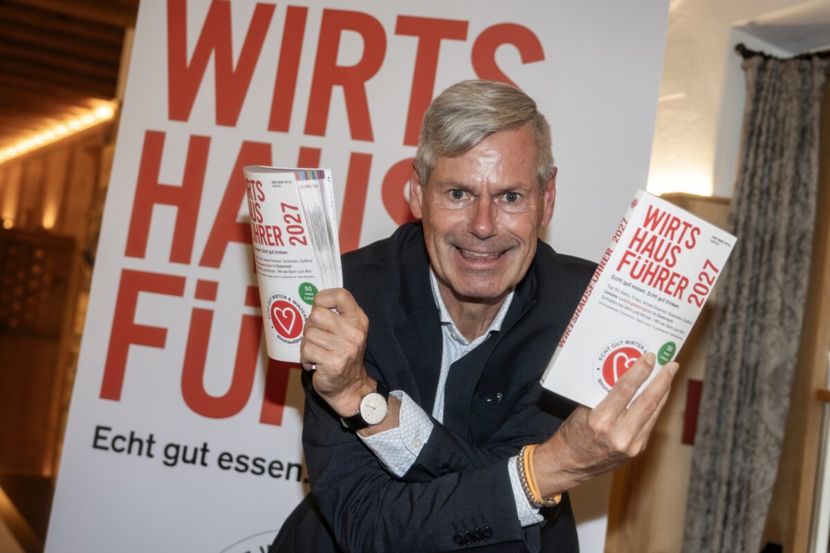 Der neue Wirtshausführer 2027 ist da: Echt gut essen. Echt gut trinken.