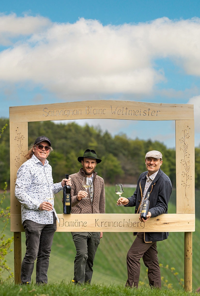 Weingut Peter Skoff – Domäne Kranachberg – beim Weltmeister in der Buschenschank